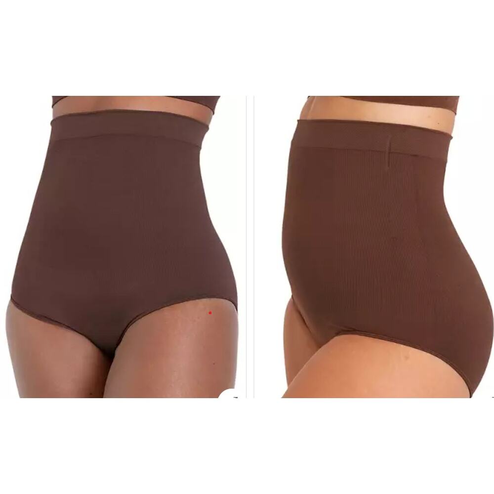 Shapermint Empetua Small Brown High Waisted Shaper Panty 54001 Shapewear